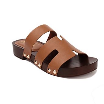 Yoki Melissa-20 Women's Wooden Slip-On H-Band Sandals