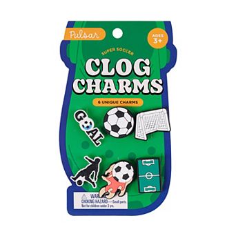 Pulsar Kids 6 Unique Soccer Clog Charms