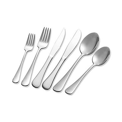 24-Piece Silver Titanium Plating Cutleries