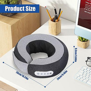 2-in-1 Neck Massager Pillow Shiatsu with Heat & Memory Foam