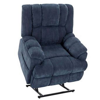 Dual Motor Heat Massage Infinite Position 350 LBS Electric Power Lift Recliners with Power-Remote