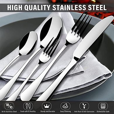 40-Piece Premium Stainless Steel Cutleries