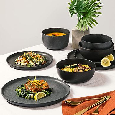 16-Piece Truffle Gray All-Purpose Crockeries