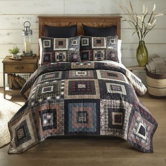 Donna Sharp Lodge Square Quilt Set with Shams