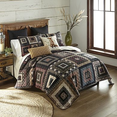 Donna Sharp Lodge Square Quilt Set with Shams