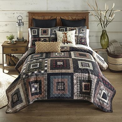 Donna Sharp Lodge Square Quilt Set with Shams