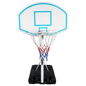 ELEMENT ACE Portable Swimming Pool Basketball Hoop System with Adjustable Height and Backboard