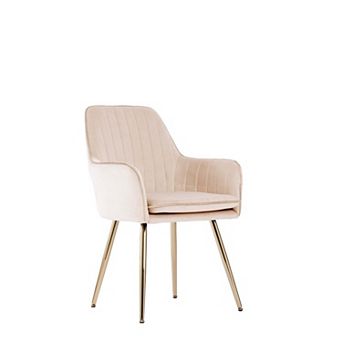 Modern Dining Chairs with Comfortable Ergonomic Design and Stylish Gold Accents