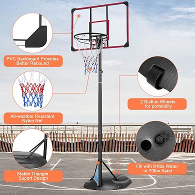 ELEMENT ACE Portable Basketball Hoop Adjustable Height Youth Basketball Goal System