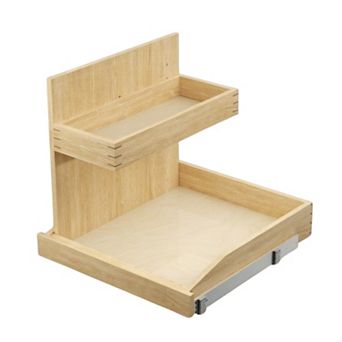 ELEMENT ACE Adjustable Two-Tier Pull Out Cabinet Organizer with Hard Close Mechanism