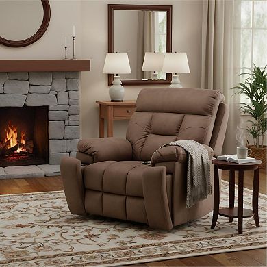 26in Wide Power Recliner Chair with Single Button Control, Massage and Heating for Living Room