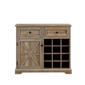 Wine Bar Cabinet Liquor Cabinet with 2 Drawers