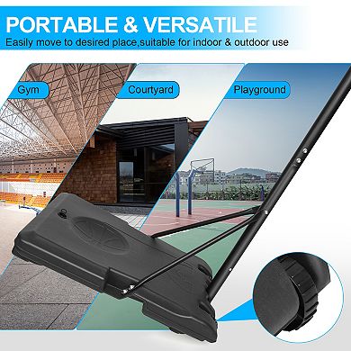ELEMENT ACE Portable Adjustable Basketball Hoop Stand with Wheels for Indoor and Outdoor Use
