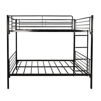 Twin over Twin Bunk Bed Metal Frame with Ladder