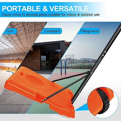 ELEMENT ACE Portable Basketball Goal System with Adjustable Height for Youth and Adult Play
