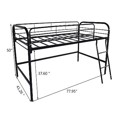 Metal Twin Loft Bed