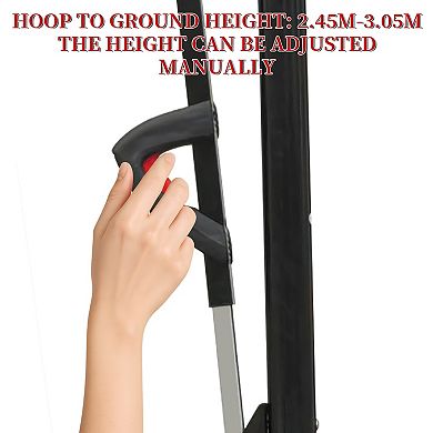ELEMENT ACE Portable Height-Adjustable Basketball Hoop System with Rebound Backboard