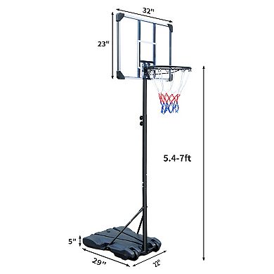 ELEMENT ACE Portable Basketball Hoop Stand with Wheels Adjustable Height for Indoor Outdoor Goals