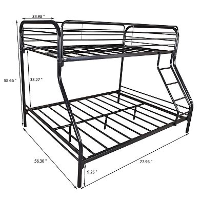 Heavy Duty Twin-Over-Full Metal Bunk Bed