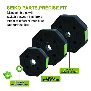 2 in 1 Multi-Functional Design, Adjustable Dumbbell Weights Set, 30 LBS 15-Piece Comprehensive Set