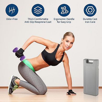 Dumbbell Set, Neoprene Dumbbell Set for Weightlifting & Bench Press & Squats & Curls