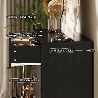 ANIXOL 5-Drawer Fluted Bedroom Dresser