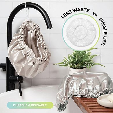 NIGHT Satin Anti-Frizz Shower & Sleep Caps - 1pk