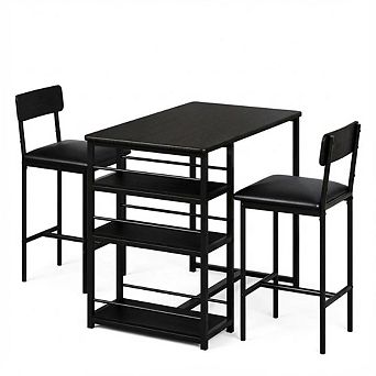 ANIXOL 3-Shelf Counter Height Dining Set for 2