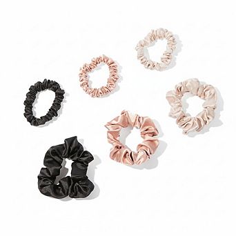 Assorted Satin Scrunchies 6-pack