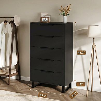 ANIXOL 5-Drawer Tall Dresser