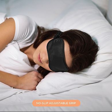 100% Satin Blackout Sleep Mask