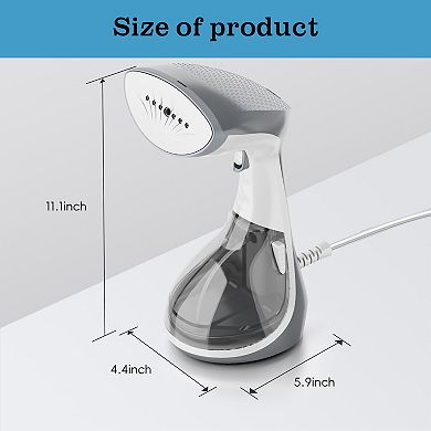 WHALL Portable Handheld Steamer & Iron Quick Heat, Steam and Dry Modes with 1200W