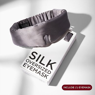 100% Pure Silk Sleep Mask, Oversized