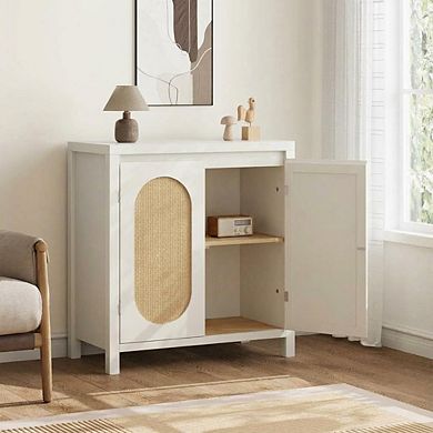 ANIXOL Rattan Accent Storage Cabinet