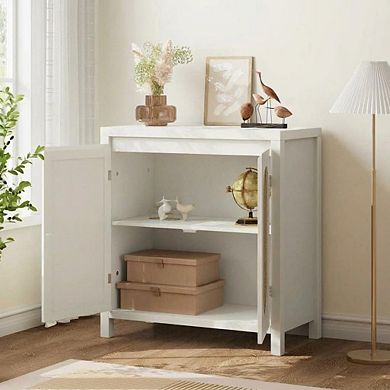 ANIXOL Rattan Accent Storage Cabinet