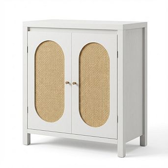 ANIXOL Rattan Accent Storage Cabinet