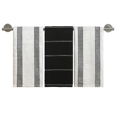 IZOD Saybrook Kitchen Towel 3-Pack
