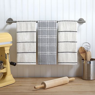 IZOD Oxford Kitchen Towel 3-Pack