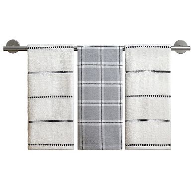 IZOD Oxford Kitchen Towel 3-Pack