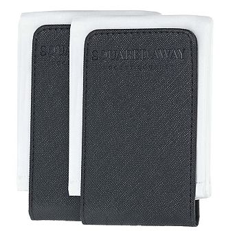 White Pocket Square & Magnetic Holder Multipack