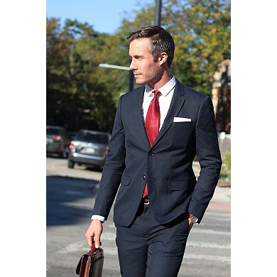 White Pocket Square & Magnetic Holder Multipack