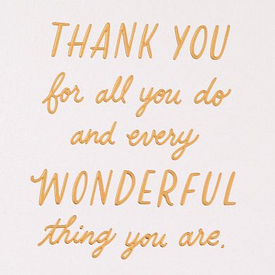 Hallmark Signature Beautiful Wife Mother's Day Card