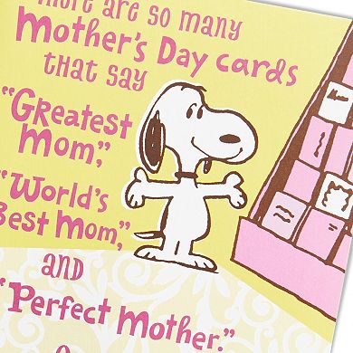 Hallmark Funny Snoopy & Woodstock Mother's Day Card with Mini Cards Inside