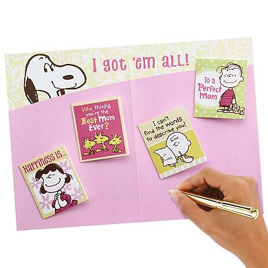 Hallmark Funny Snoopy & Woodstock Mother's Day Card with Mini Cards Inside