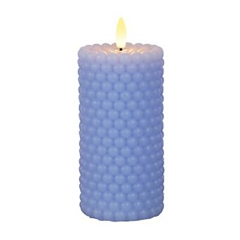 Mikasa Embossed Dots LED Wax Pillar Candle