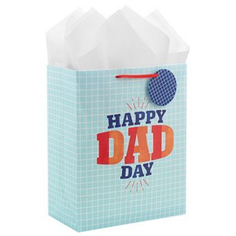 Hallmark 13-Inch Large Father's Day Gift Bag with Tissue Paper & Gift Tag
