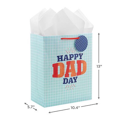 Hallmark 13-Inch Large Father's Day Gift Bag with Tissue Paper & Gift Tag