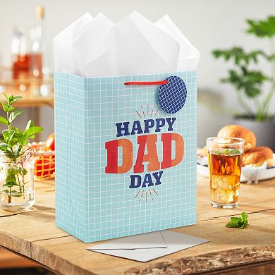 Hallmark 13-Inch Large Father's Day Gift Bag with Tissue Paper & Gift Tag
