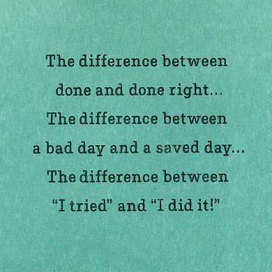 Hallmark "The Difference You Make" Father's Day Card