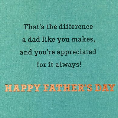 Hallmark "The Difference You Make" Father's Day Card